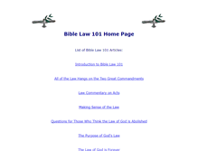 Tablet Screenshot of biblelaw101.com